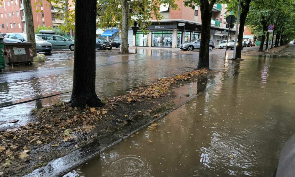 strada allagata latina Viale Petrarca